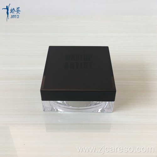 High Quality Black Square Jar with Customer Logo